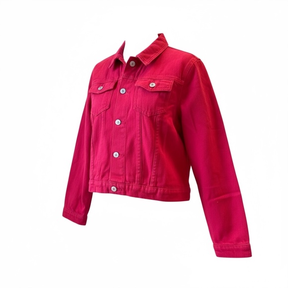 Red Blue Jean Jacket for Youth - Picture 2 of 5